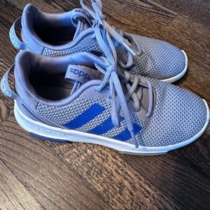 Size 4 big boys Adidas running sneakers